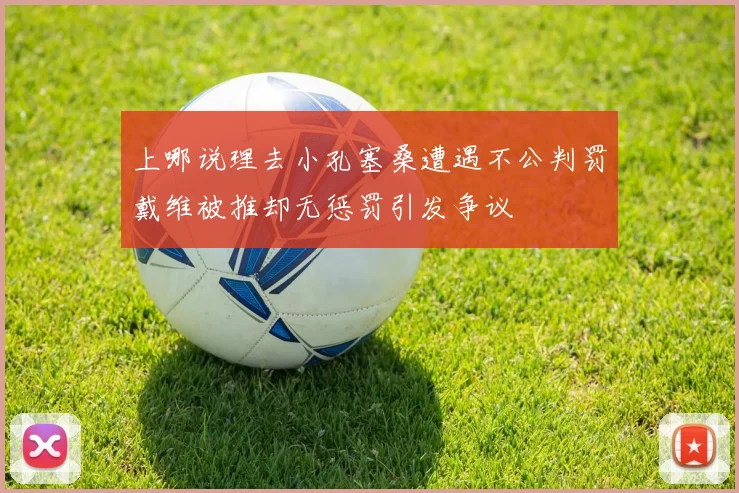上哪说理去小孔塞桑遭遇不公判罚戴维被推却无惩罚引发争议