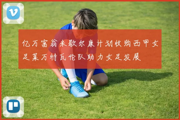亿万富翁米歇尔康计划收购西甲女足莱万特瓦伦队助力女足发展